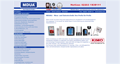 Desktop Screenshot of mdua.de
