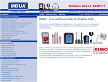 Tablet Screenshot of mdua.de